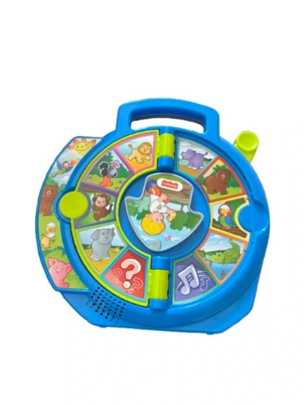 Fisher-Price Blue and Green Farm Animal Sound Activity Case